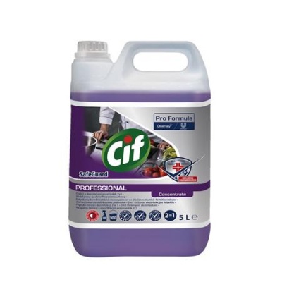 Kombinált tisztító- és fertőtlenítőszer, 5 l, CIF "Pro Formula Safeguard"