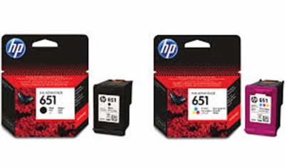 C2P10AE Tintapatron Deskjet Ink Advantage 5575 nyomtatóhoz, HP 651, fekete, 600 oldal